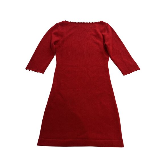 Reformation x Kacey Musgraves Baez Cashmere Mini Dress in Cardinal